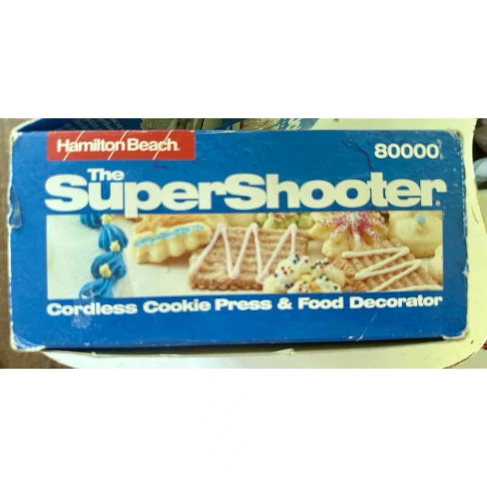 Hamilton Beach Super Shooter Cordless‎ Cookie Press And Food Decorator VTG NIB